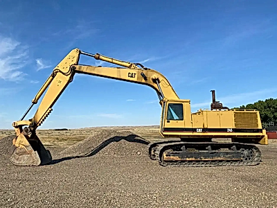 1978 CATERPILLAR 245 Excavator with Dig and Cleanup Bucket #6502 BP