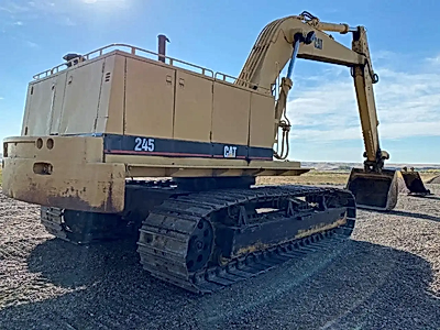 1978 CATERPILLAR 245 Excavator with Dig and Cleanup Bucket #6502 BP